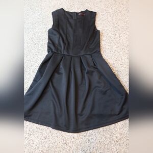 Cute BoFlyYang Black Pleated A-Line Mini Dress